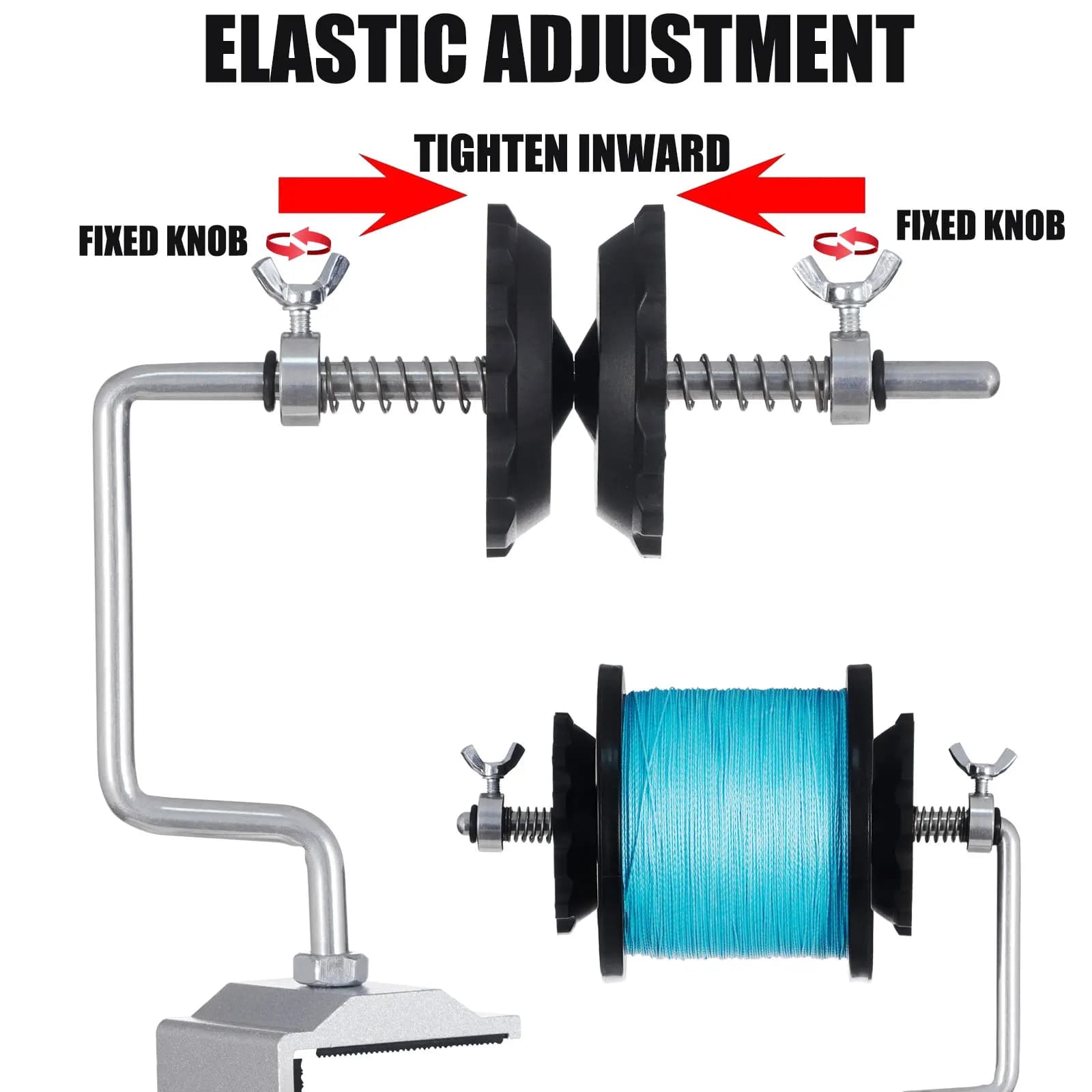 Machine à enrouler ligne de pêche portable pour moulinet baitcasting et spinning