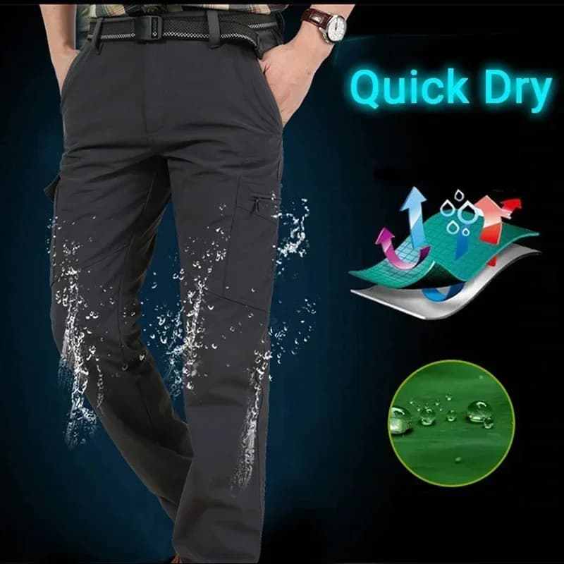 Pantalon cargo tactique imperméable homme 2024 - Été militaire - Respirant pêche chasse séchage rapide
