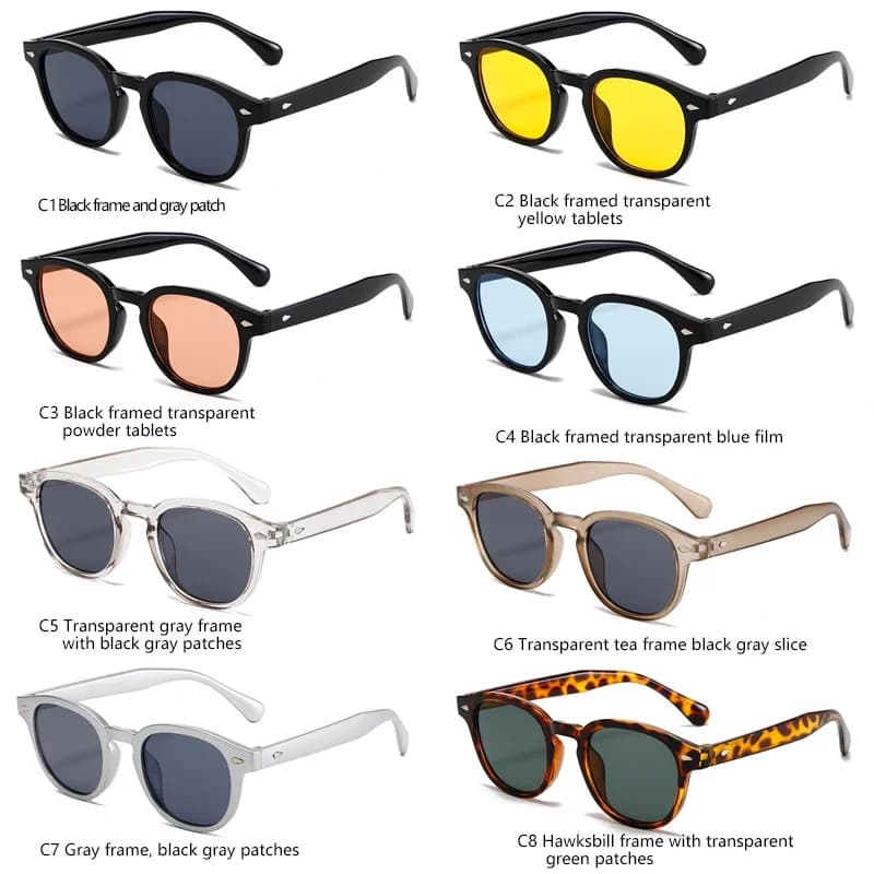 Lunettes de soleil rectangle vintage 2024 homme femme luxe UV400 - Monture carrée designer