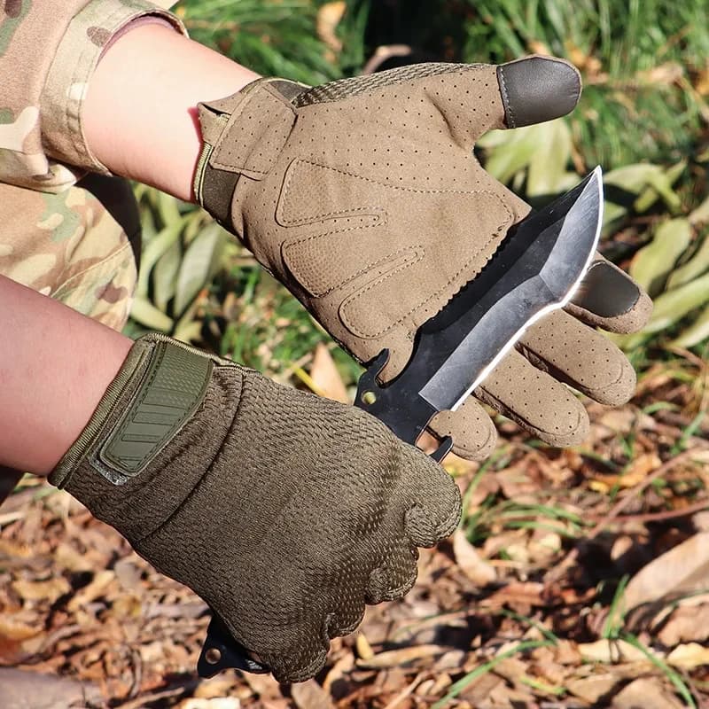 Gants tactiques camouflage écran tactile anti-choc pour chasse pêche airsoft vélo quotidien