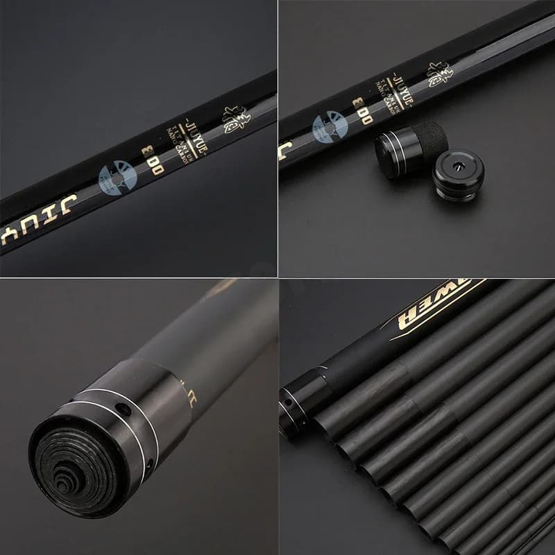 Canne télescopique carbone 8m-12m super dure 10kg+ longue distance lancer stream rod qualité