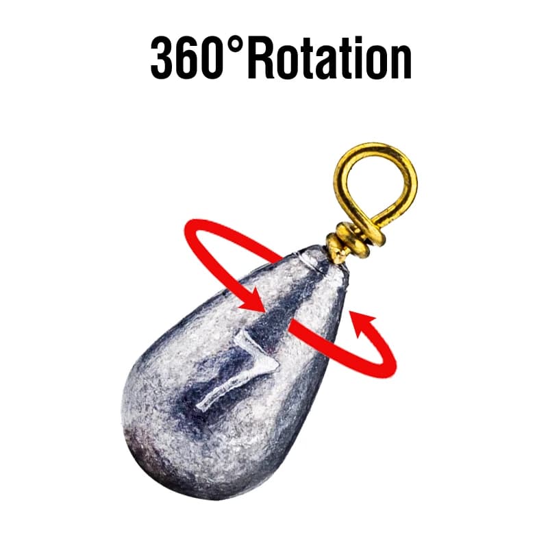 22 plombs plomb boîtés 3.5g 5g 7g 10g 14g avec émerillons laiton pour pêche Drop Shot