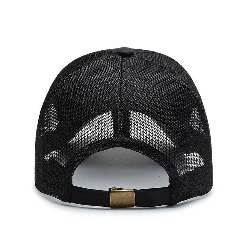 Casquette baseball pêche respirante mesh - Version coréenne légère pour sports nautiques et pêche