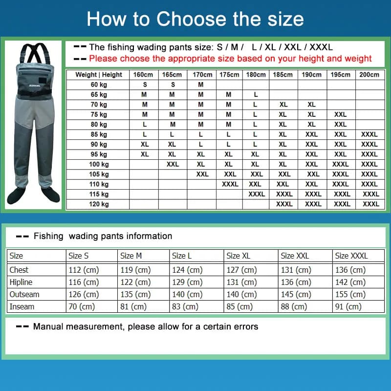 Waders de pêche imperméables 5 couches pour hommes et femmes - Pantalon de pêche avec chaussettes en néoprène
