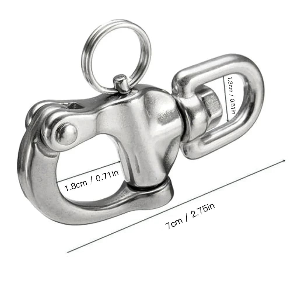 Mousquetons rotatifs en acier inoxydable 316 pour bateau, pêche et équipement marin - Accessoires de gréement