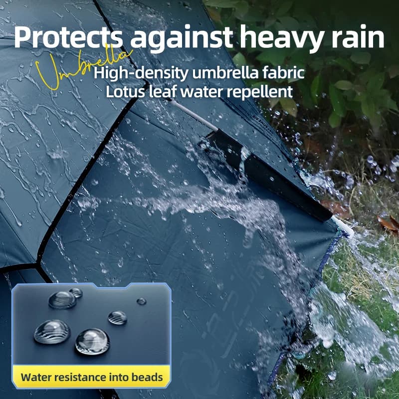 Parapluie de pêche pliant UPF 50+ YUZHIYUAN avec ancre à sable et ventilation portable