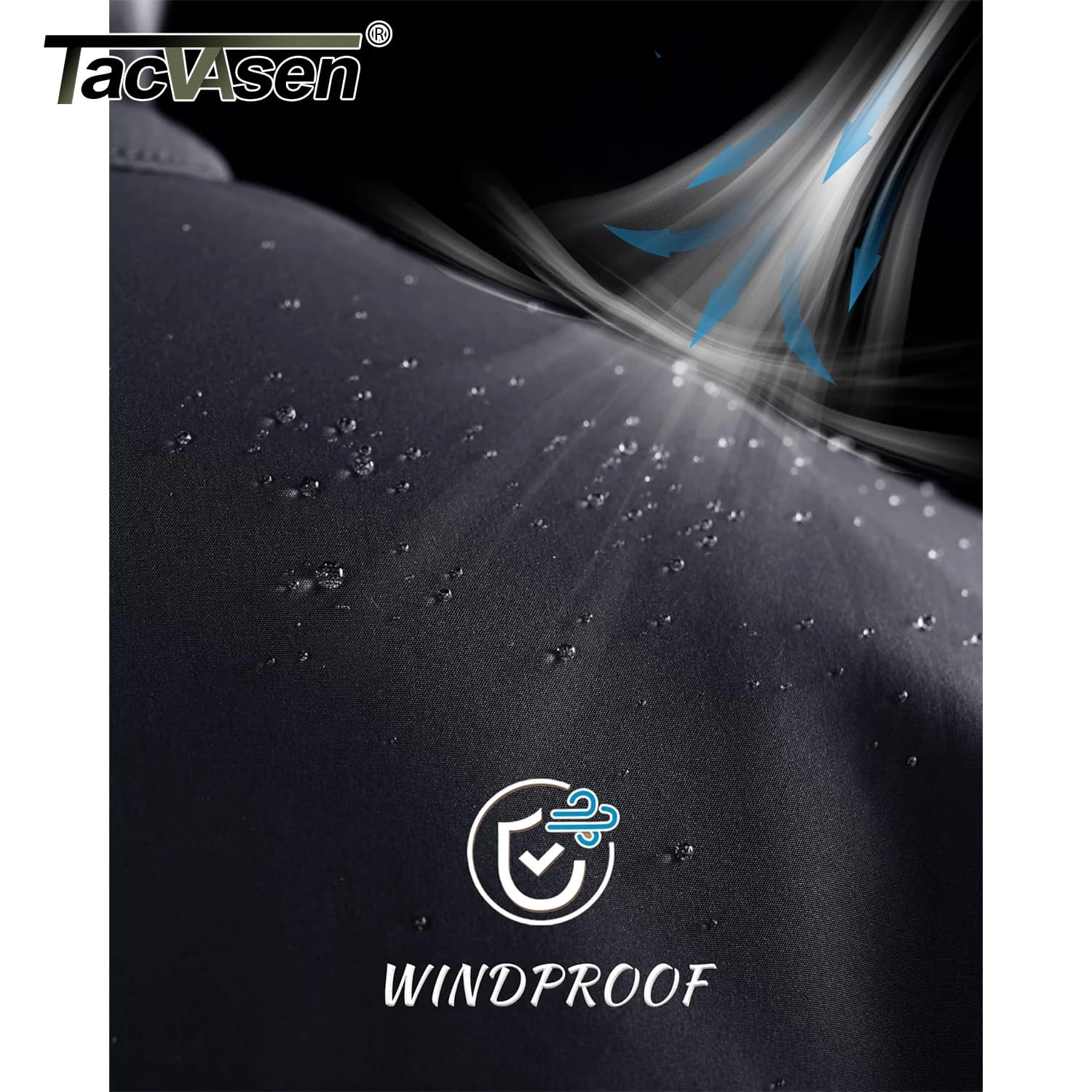 Veste softshell TACVASEN homme waterproof polaire - Veste randonnée travail coupe-vent extérieur zip complet
