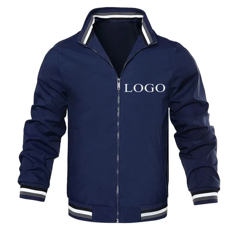 Veste personnalisable logo/picture sur mesure homme femme col montant pêche unique