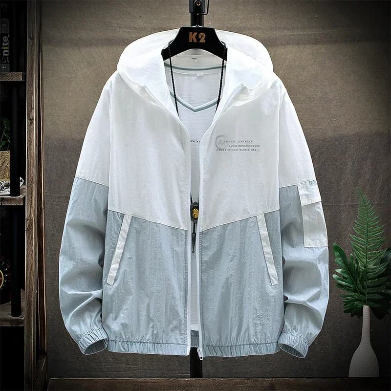 Veste d'été imperméable avec capuche - Protection solaire homme femme - Vêtements pêche chasse
