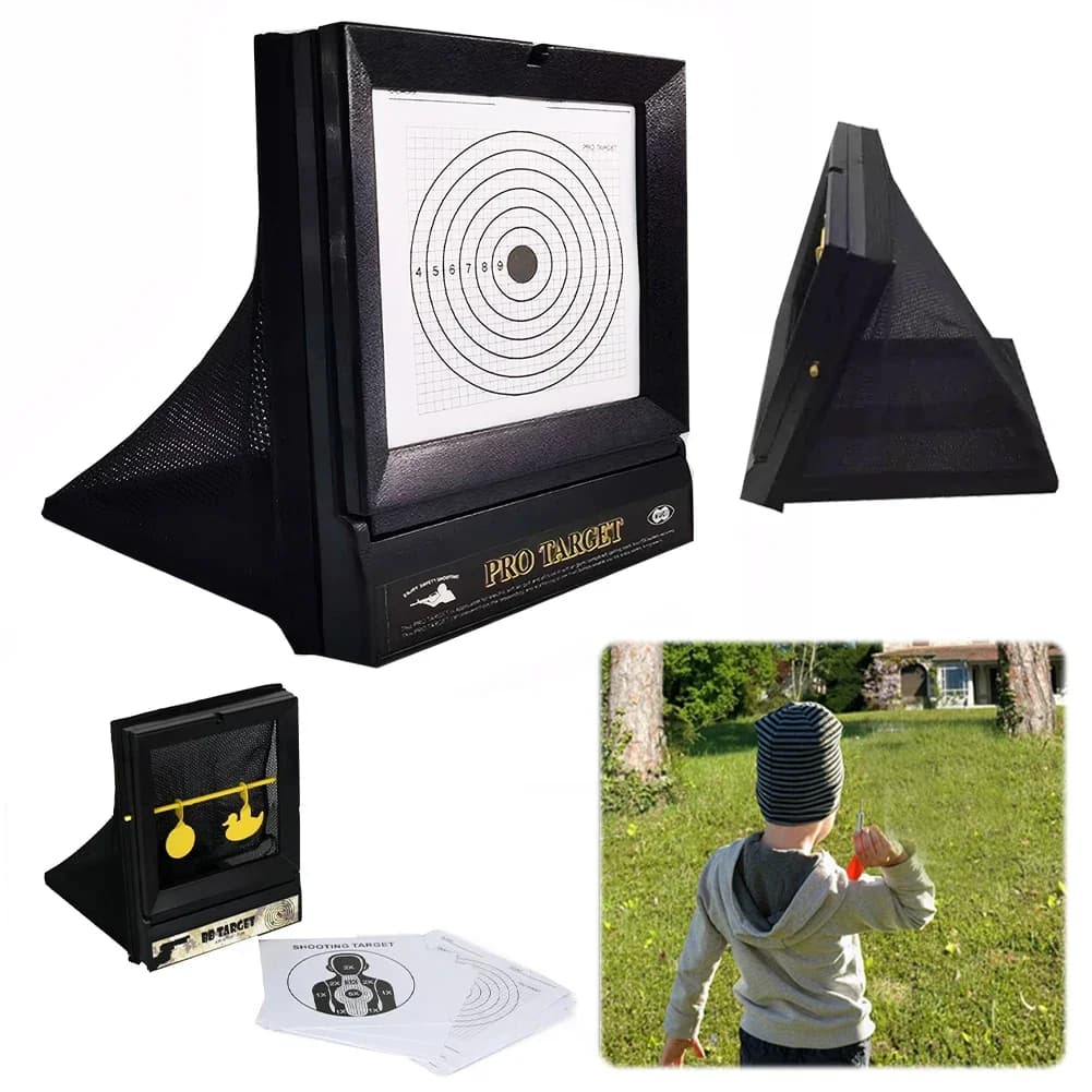Cibles papier remplaçables 10 pièces portables tir airsoft plombs carabine BB pistolet