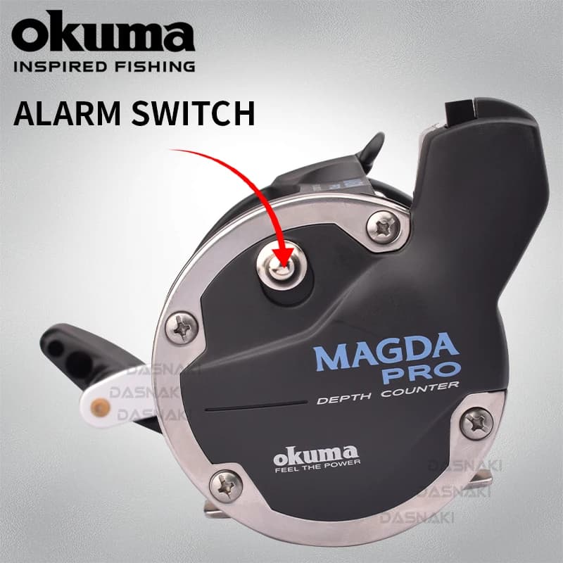 Moulinet mer OKUMA MAGDA linecounter DT MA-15DT-T multirolle baitcasting compteur de ligne