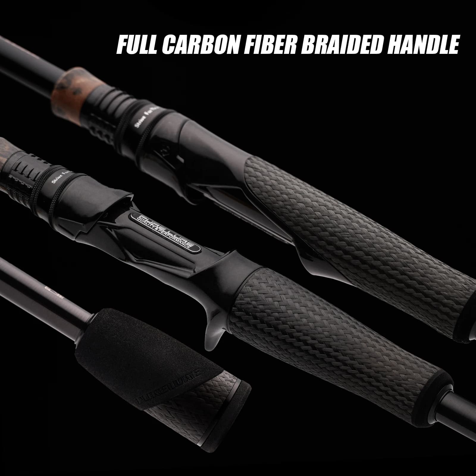 Canne bass PURELURE REALM M40X carbone Toray - Rod pêche leurres souples brochet sandre action F/F Fuji SIC