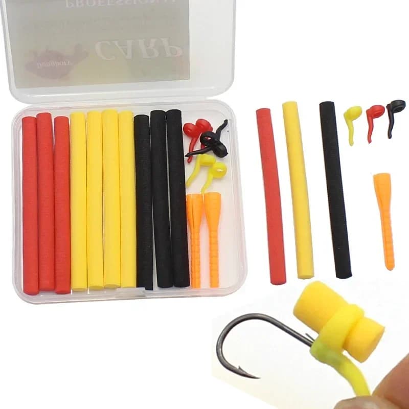 Kit Pêche à la Carpe avec Mousses Pop Up - Zig Rig Foam Accessoires Montages Hair Rig Method Feeder