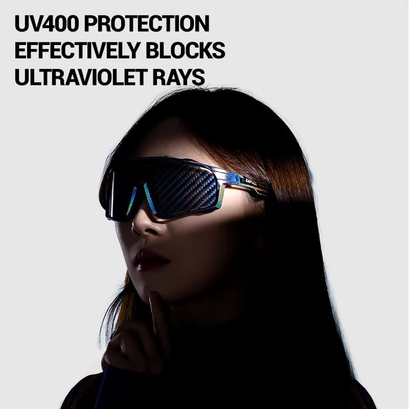 Lunettes vélo KAPVOE à lentilles nano - Technologie avancée pour pêcheurs, protection UV400 maximale