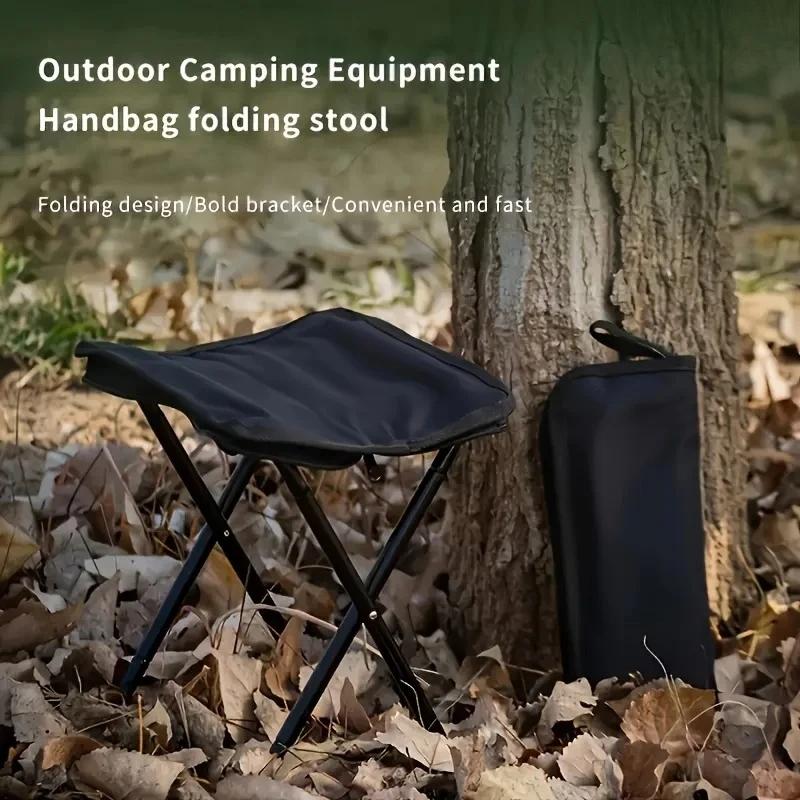 Tabouret pliant portable léger pour pêche - Siège compact sac à main pour randonnée camping et plage