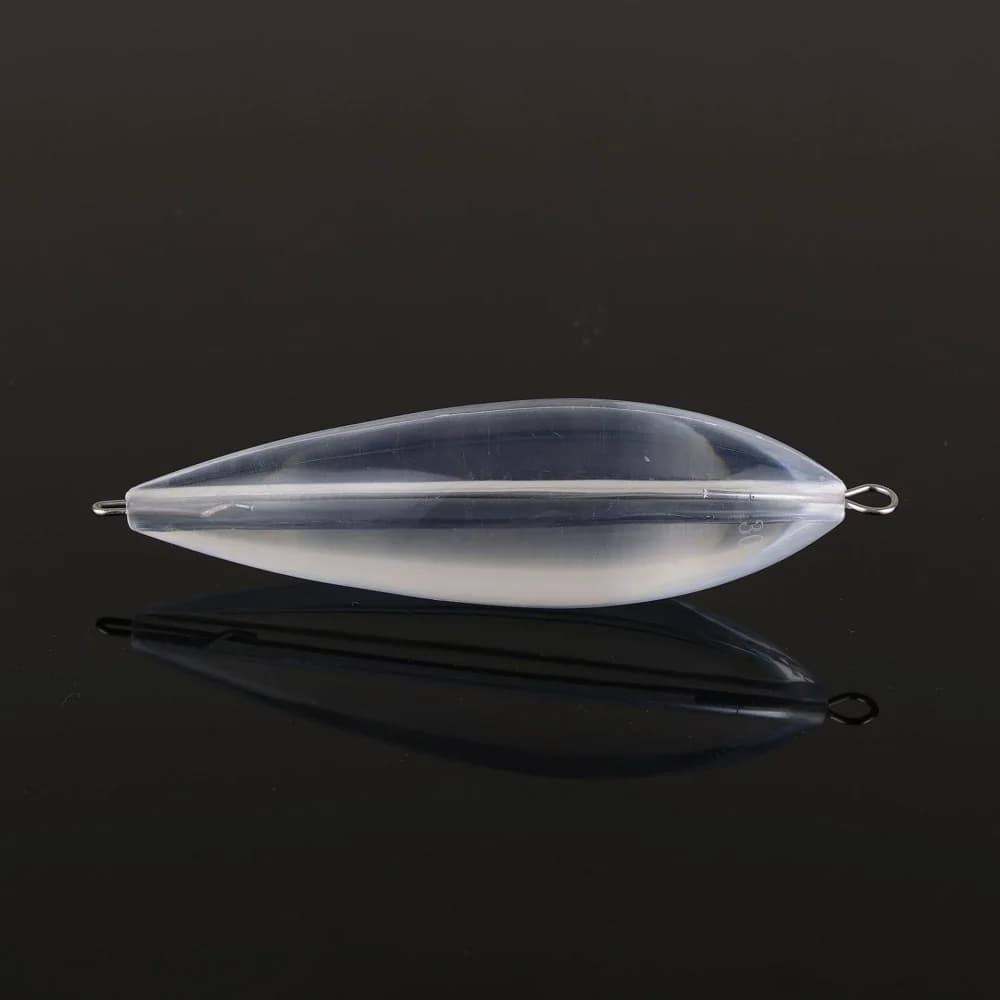 5 flotteurs de pêche acrylique coulants transparents 10-50g avec anneau métallique pour bombarda, lancer et mouche