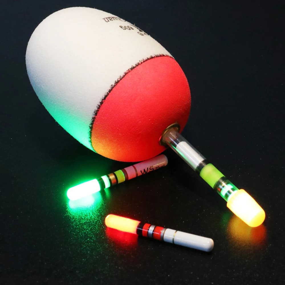 Flotteur EVA vertical force portante 10g à 100g - flotteur mousse lumineux pour pêche nocturne