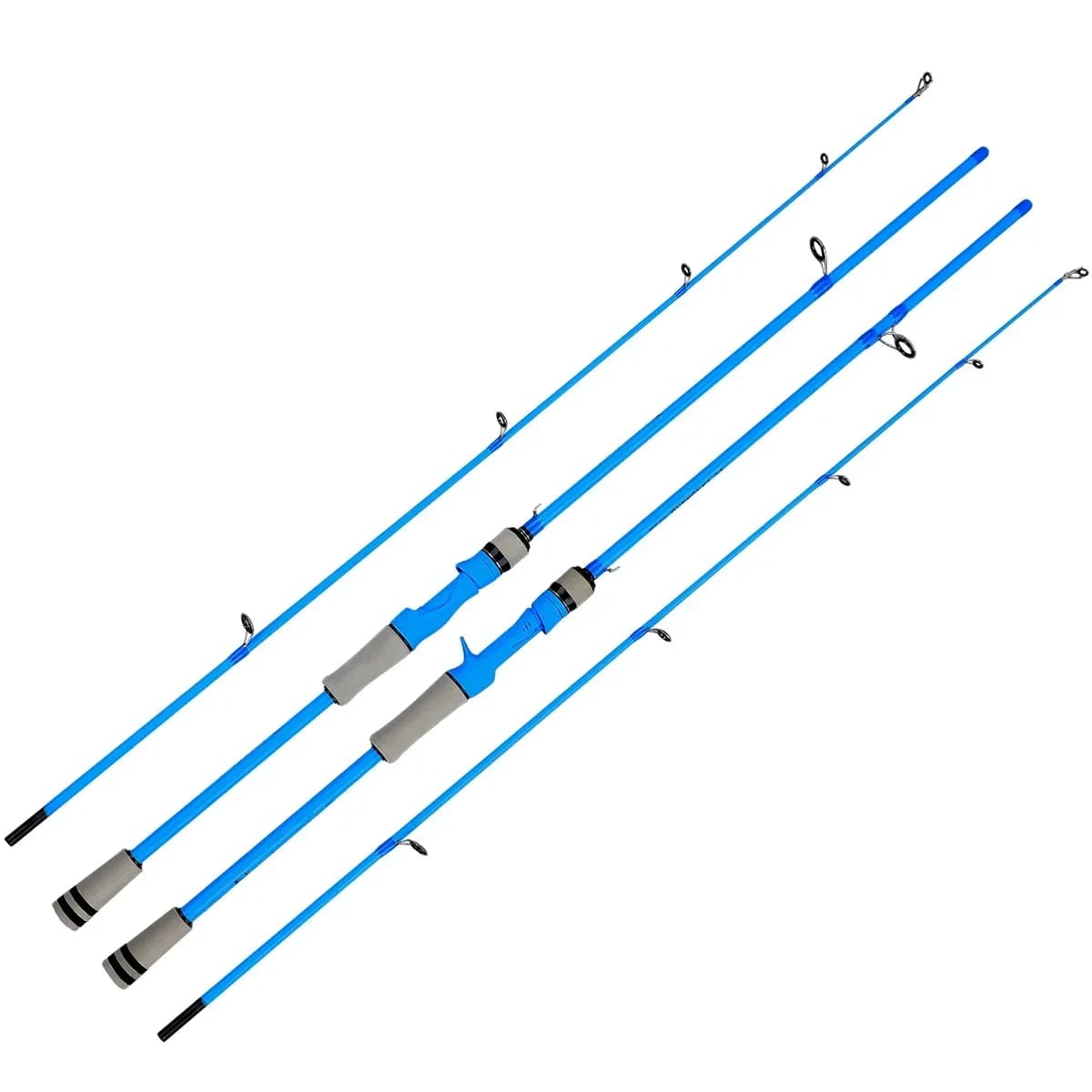 Canne leurre BAKAWA baitcasting spinning 2 brins fibre carbone 5-30g puissance M ultralight