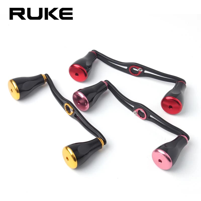 Manivelle de moulinet Ruke en alliage aluminium 130mm - Compatible Daiwa/Shimano/Abu - Accessoire DIY pêche