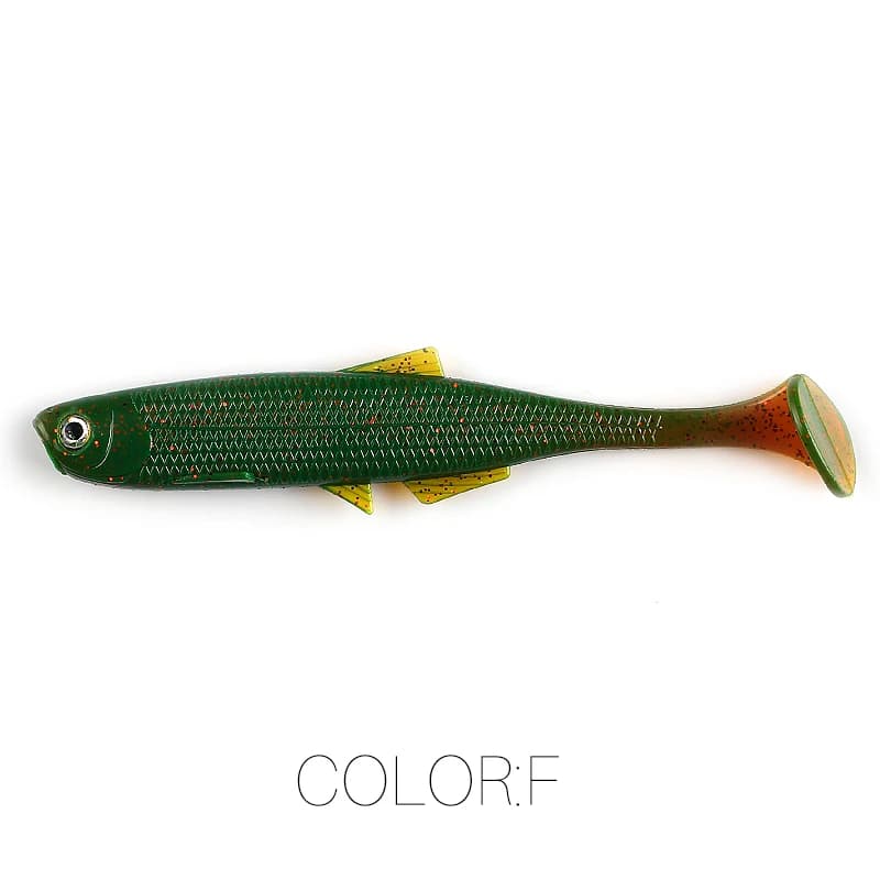 Leurres souples ShadTeez T-tail 5cm/7.5cm/12cm - Leurres 3D yeux pour sandre brochet prédateurs