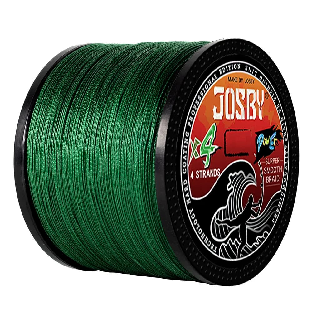 Ligne de pêche JOSBY japonaise 4 brins résistante à l'abrasion pour eau salée - 100M à 1000M