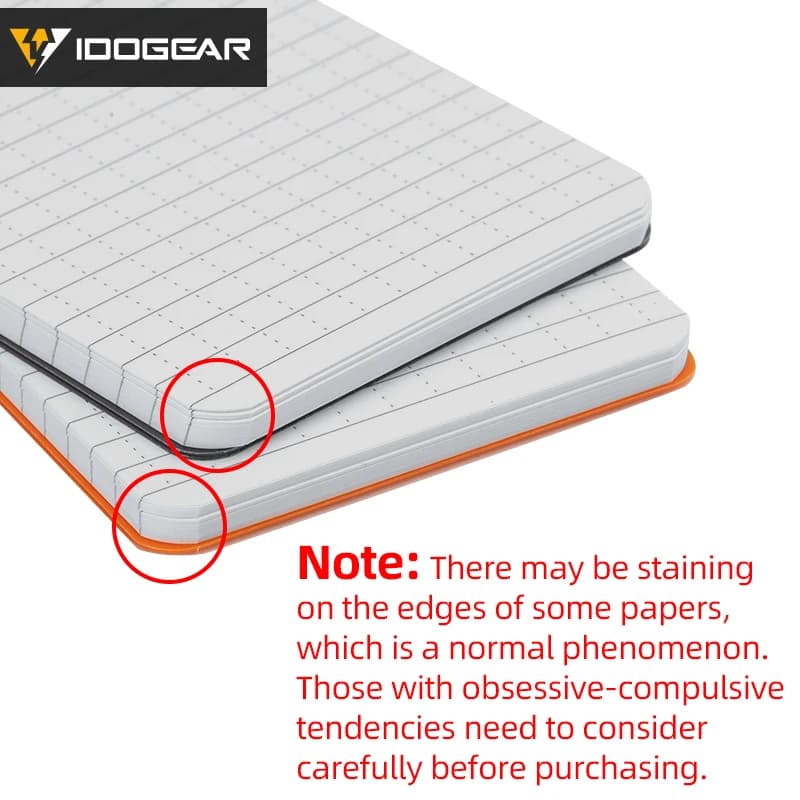 Carnet de notes tactique IDOGEAR 3x5 pouces - Bloc-notes spirale pêche observations outdoor