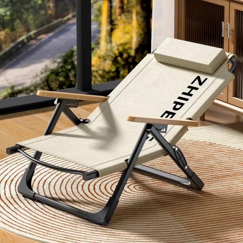 Chaise pliante camping portable légère dossier haut aluminium avec porte-gobelet pour pêche