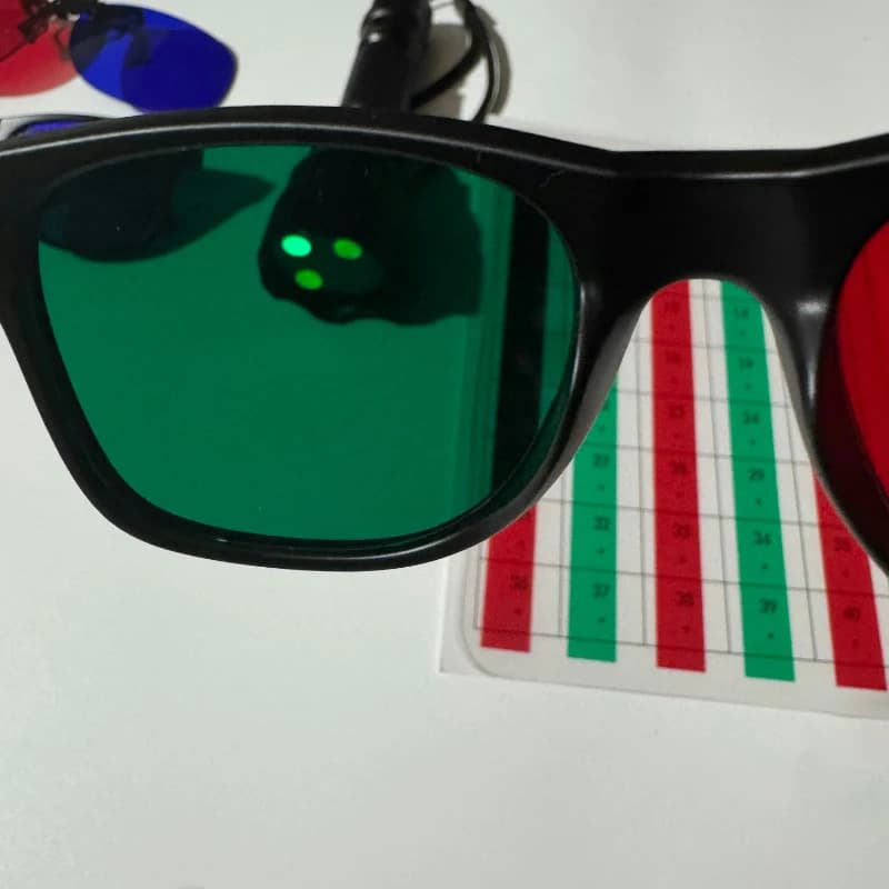 Lunettes 3D montagne cadre noir correction vision - Entraînement amblyopie adolescents pêche