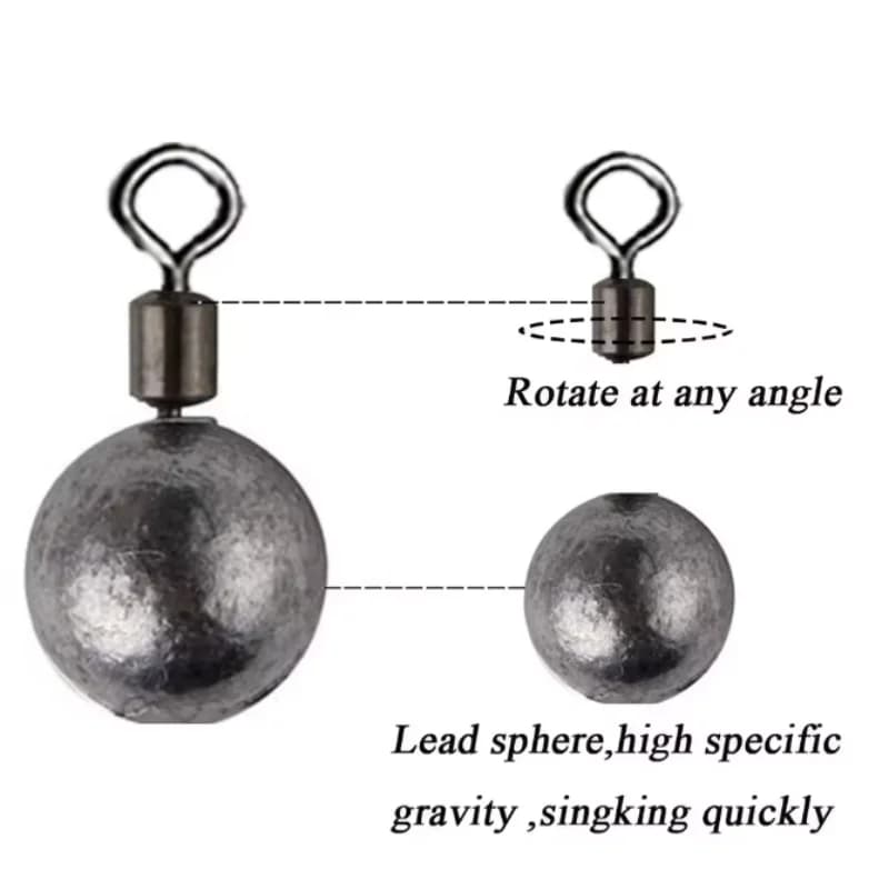 Lot de 10 plombs de pêche 3.5g à 20g - Plombs plats et bombés pour pêche à la carpe et pêche sportive