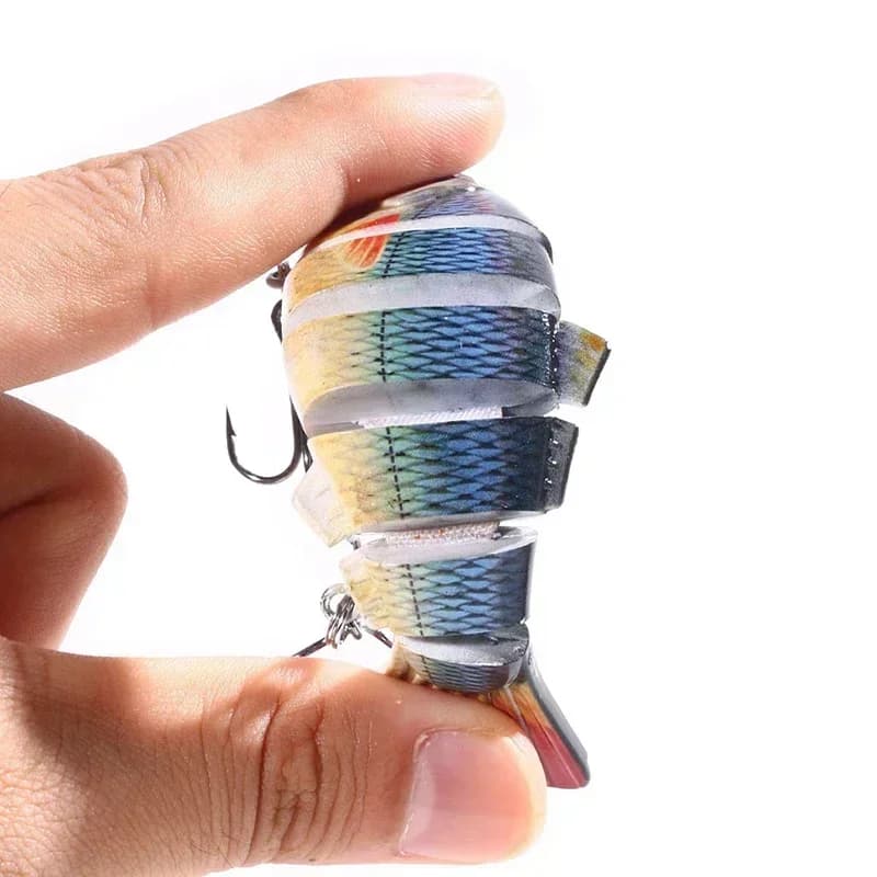Leurre multi-articulé 6 segments coulant 10cm/17.5g pour pêche au swimbait wobblers crankbait - Appât dur