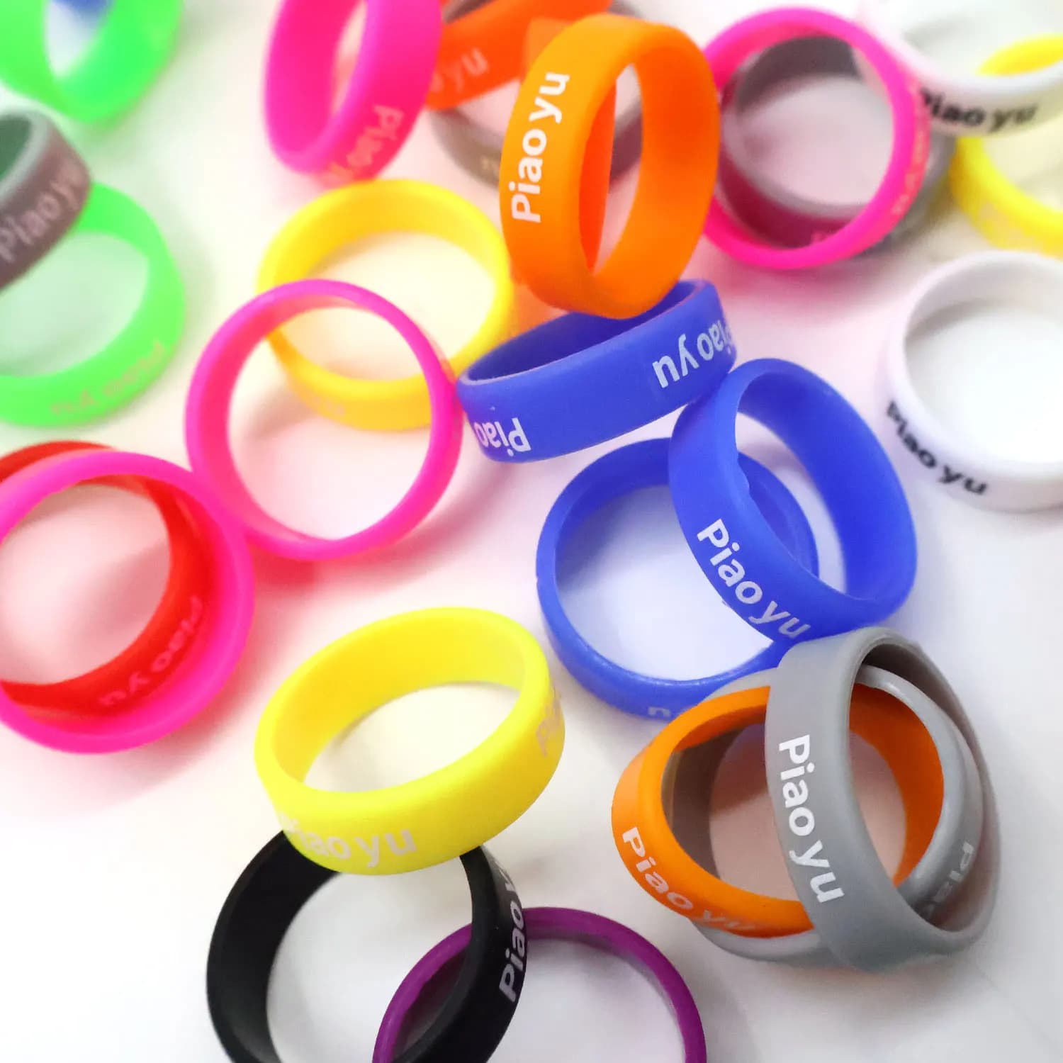 20 anneaux silicone protection canne pêche 13mm 20mm antidérapant poignée bandeau sueur accessoires