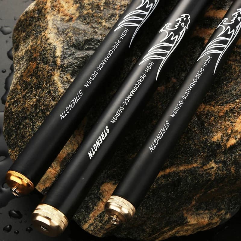 Canne stream carbone ultralégère 4.5-10m 4H pour carpe et pêche au feeder - canne voyage