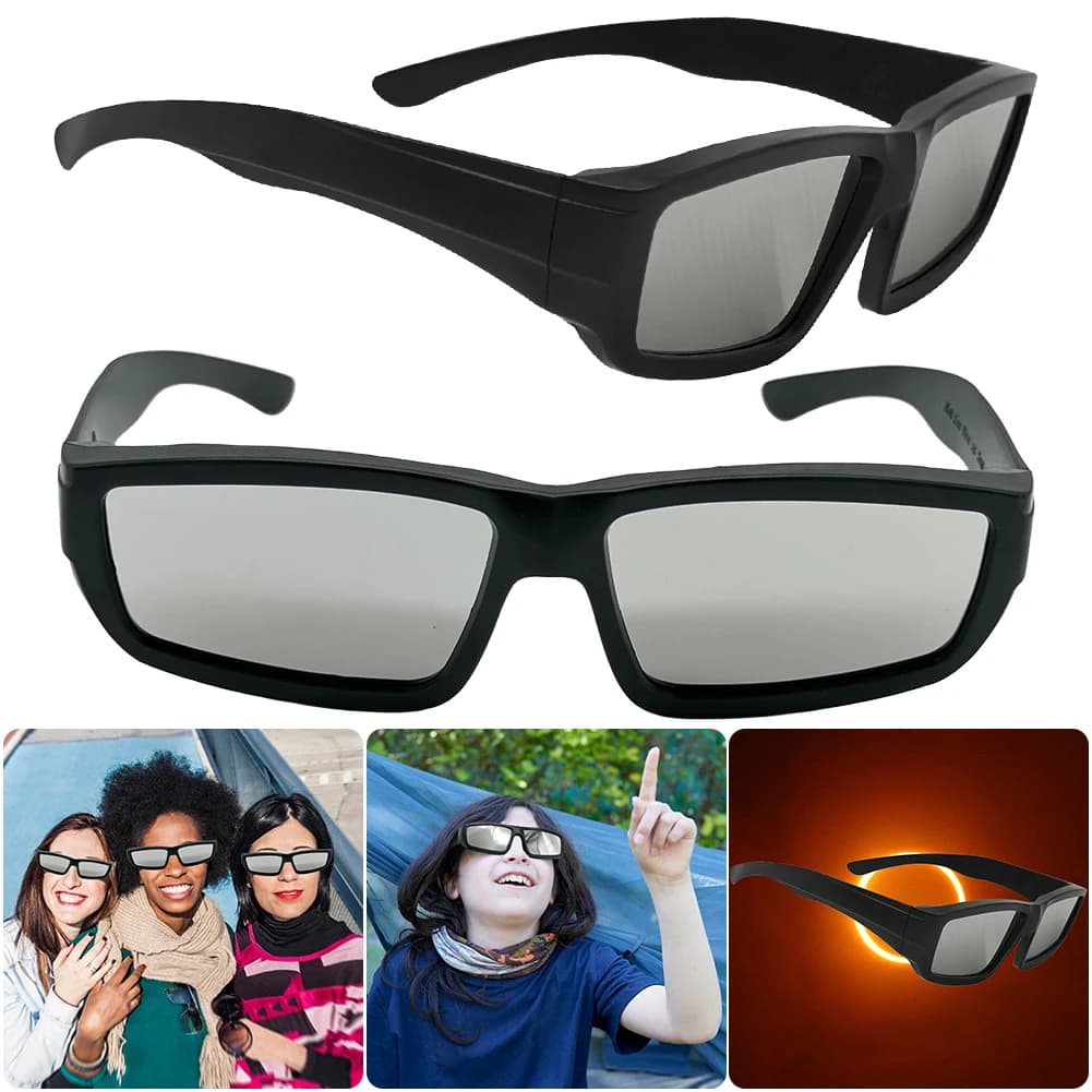 Lunettes éclipse solaire pêche ISO certifiées protection yeux vision directe soleil pack 1-5