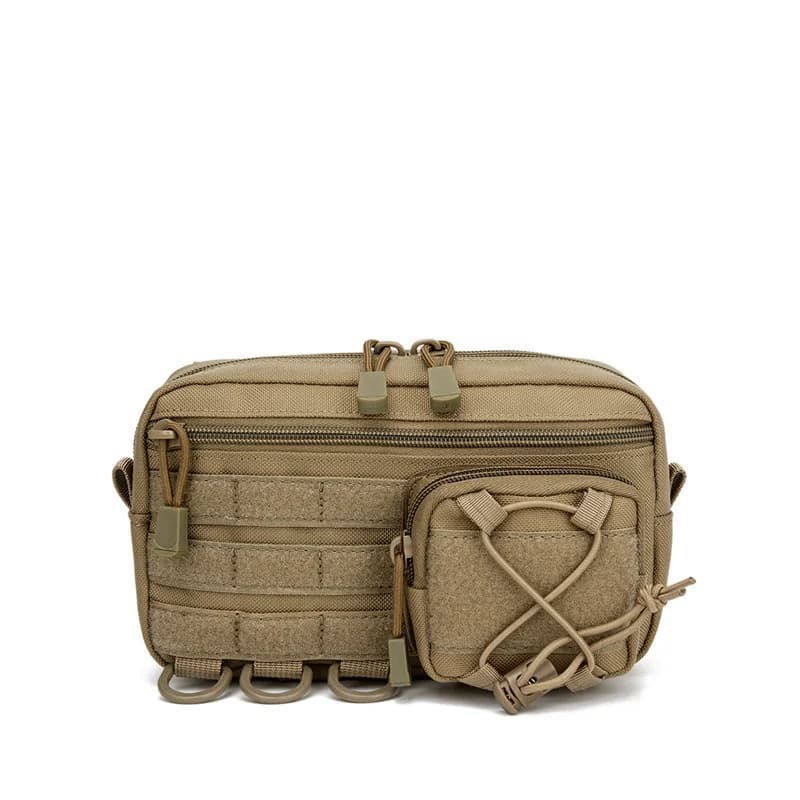 Sac banane tactique MOLLE pour pêche - Premiers secours, rangement EDC, idéal pêche sportive