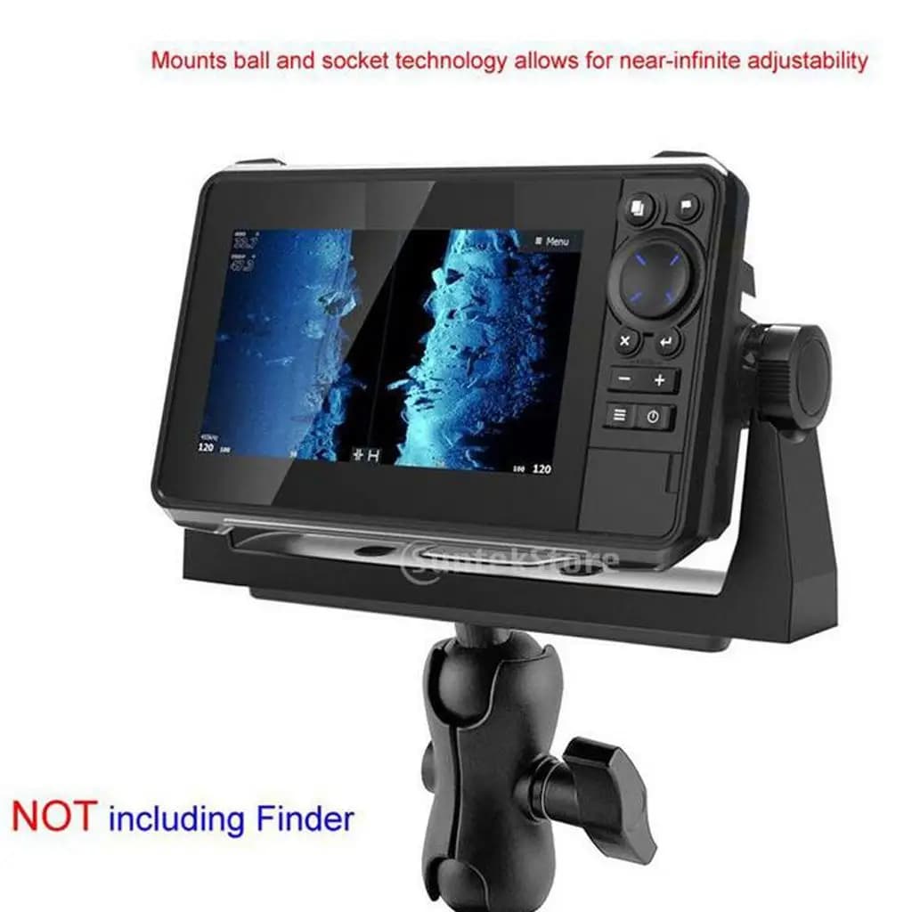 Support de fixation pour sondeur de pêche avec rail de montage GPS pour bateau - Noir