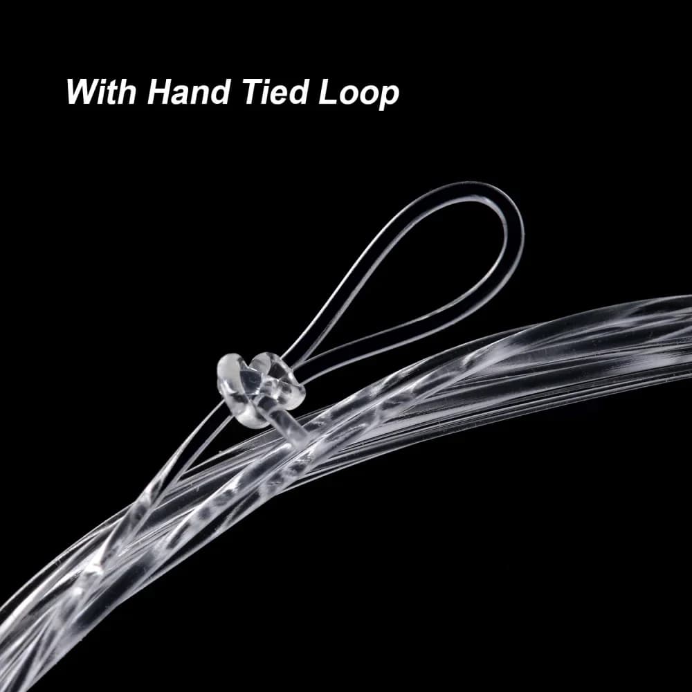 Bas de ligne nylon fly pêche 5 unités 9FT/2.74M, diamètres 0X à 7X avec boucle pour montage rapide