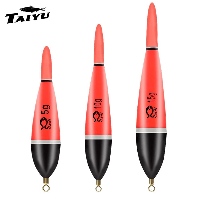 Bouchon de nuit lumineux TAIYU 5g 10g 15g pour la pêche, flotteur léger et résistant