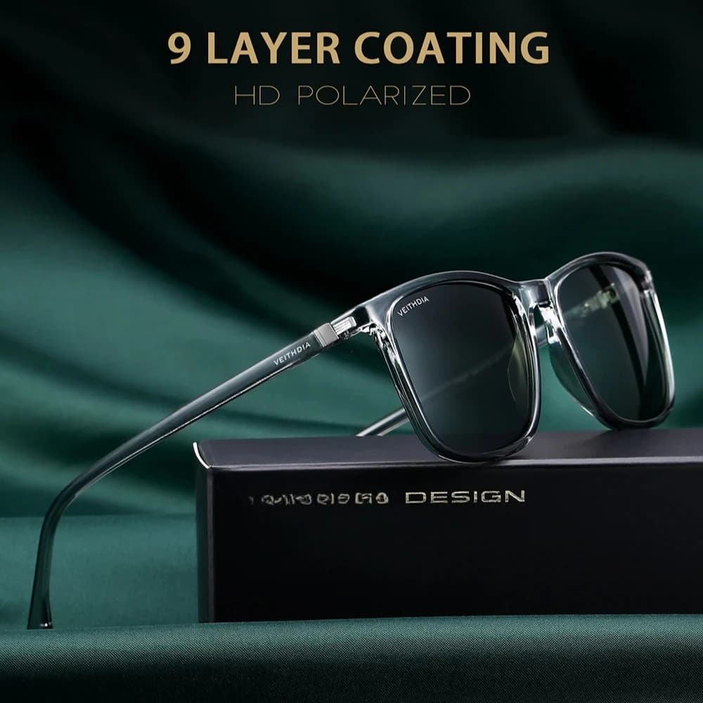 Lunettes de soleil 2025 TR90 polarisées - Modèle unisex rétro UV400 luxe pour homme et femme