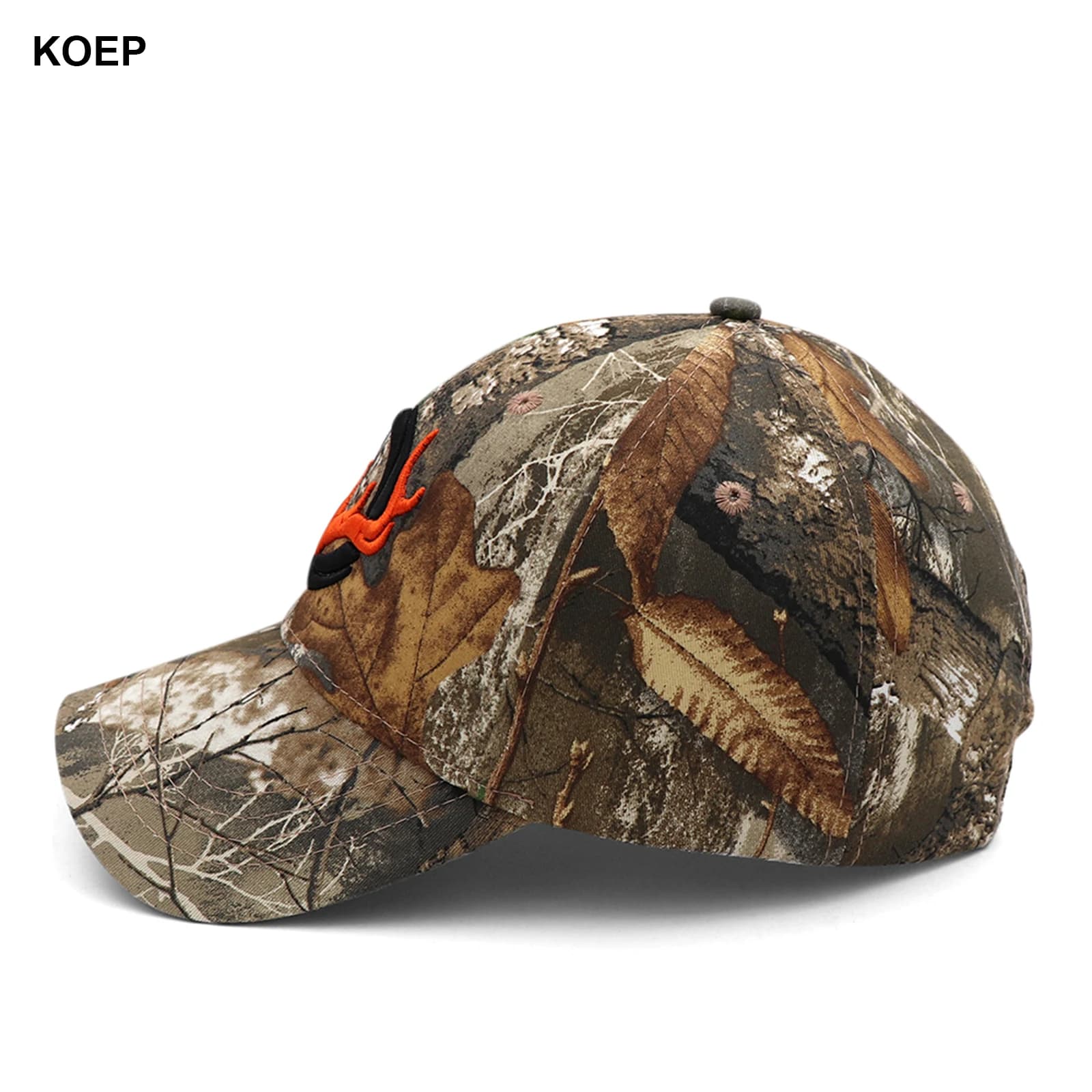 Casquette KOEP pêche camouflage 3D cerf - Baseball cap brodée homme chasse jungle outdoor nouvelle