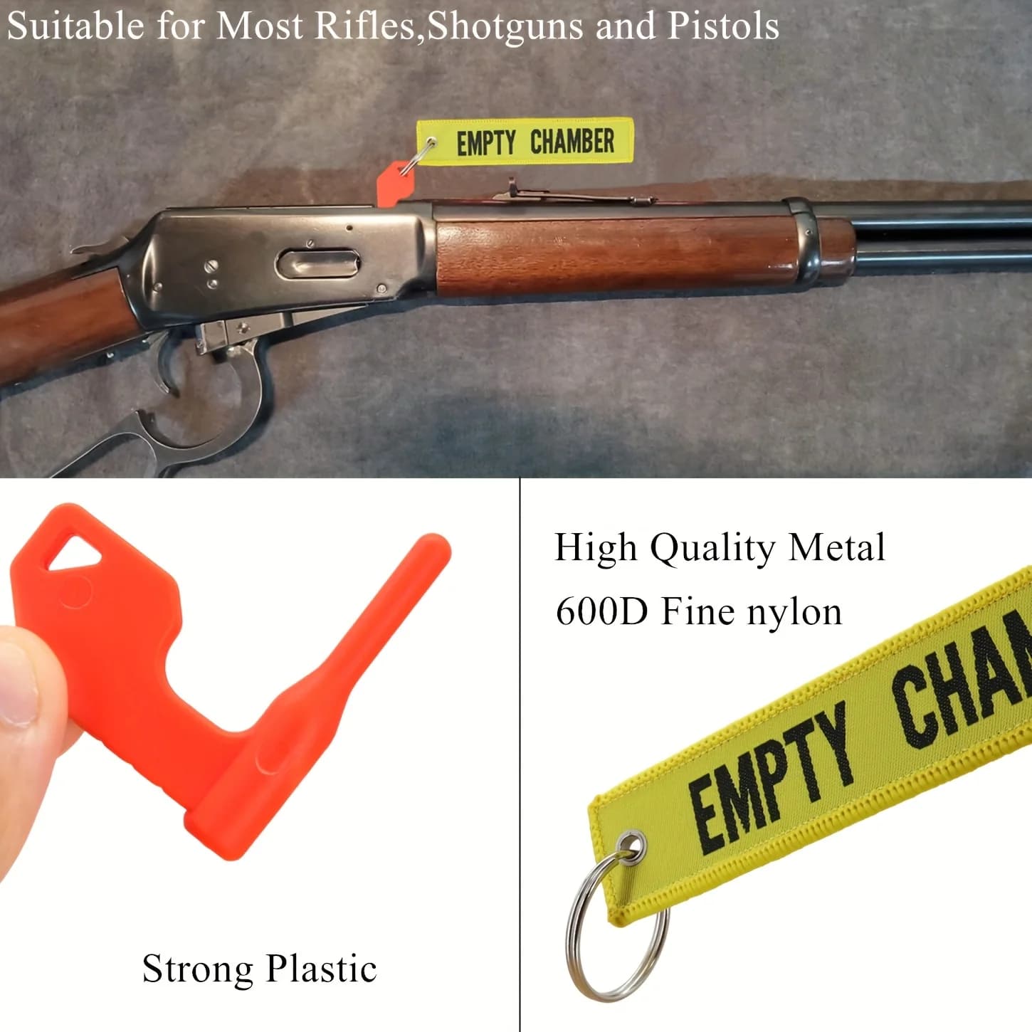 Drapeaux sécurité chambre fusil pistolet étiquettes vide pêche chasse accessoires universels