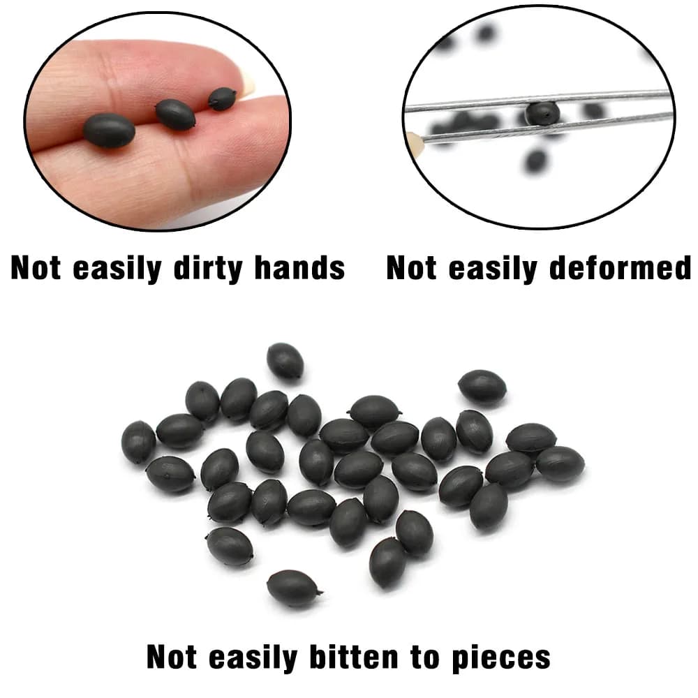 Perles tungstène 10 pièces pêche carpe leader - plombées espacement ligne terminal tackle sans plomb