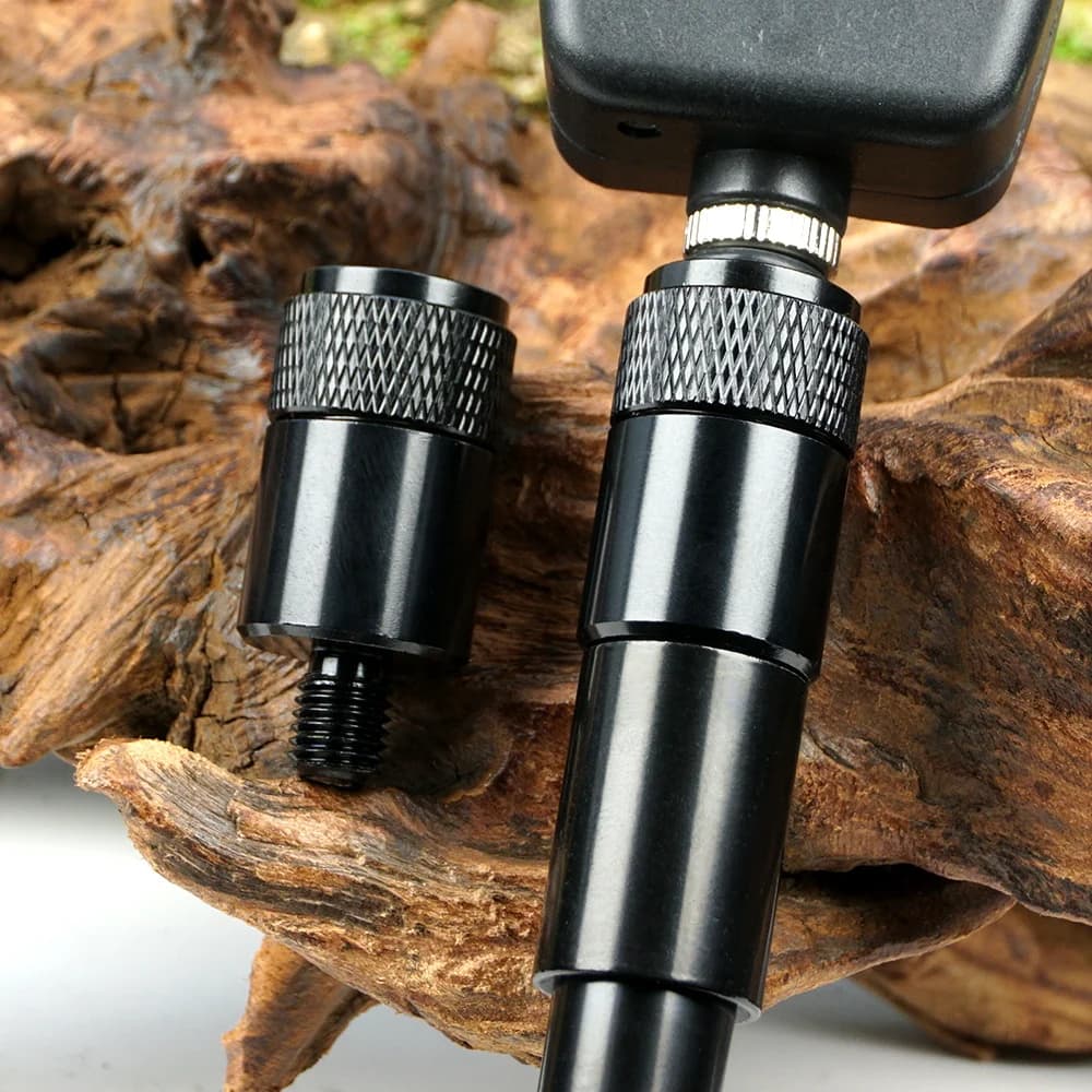 Connecteur rapide Hirisi 2pcs pour pêche à la carpe - Adaptateur twist-lock aluminium sécurisé et durable