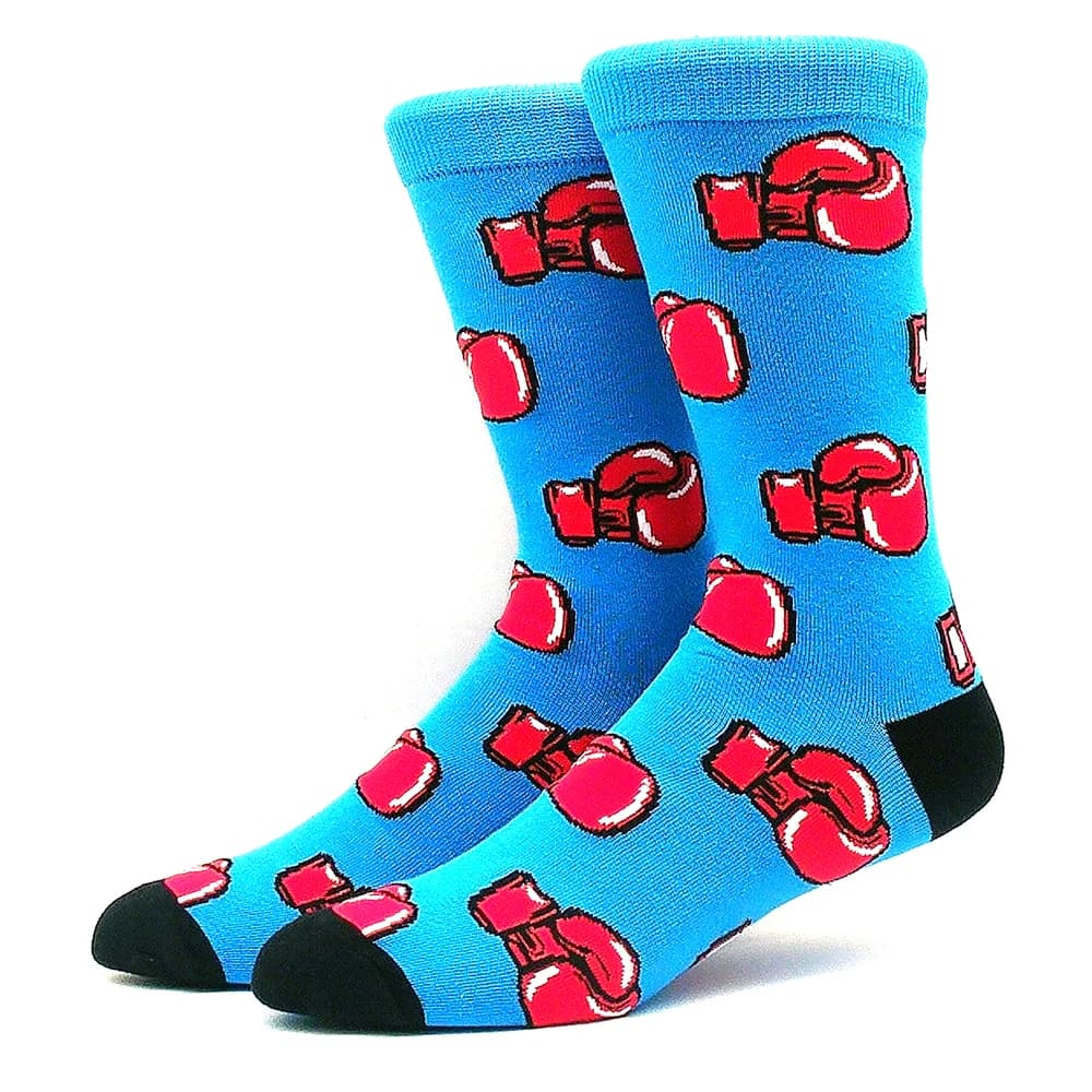 Chaussettes humour boxe damier noir blanc bière déguisement fun homme femme originales