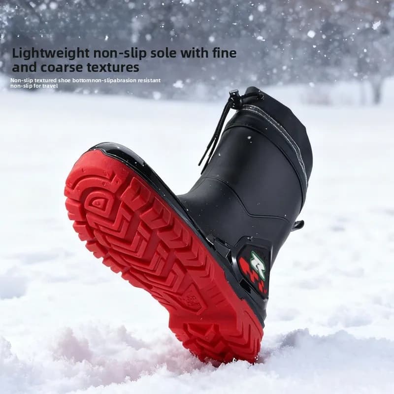 Bottes de pêche chaudes anti-dérapantes - Bottes de jardinage pour livreurs et pêcheurs