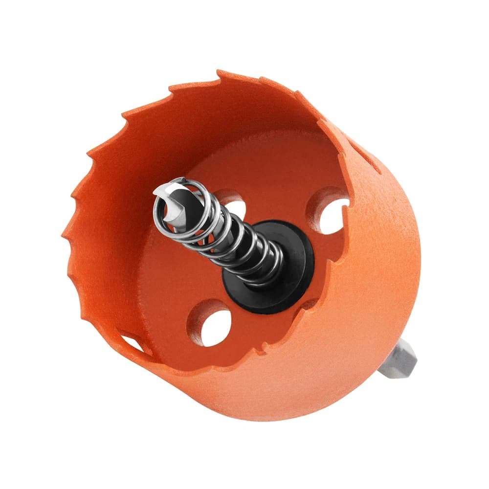 Foret bimétal orange 6.35mm pour bois plâtre plastique multifonctionnel bricolage pêche