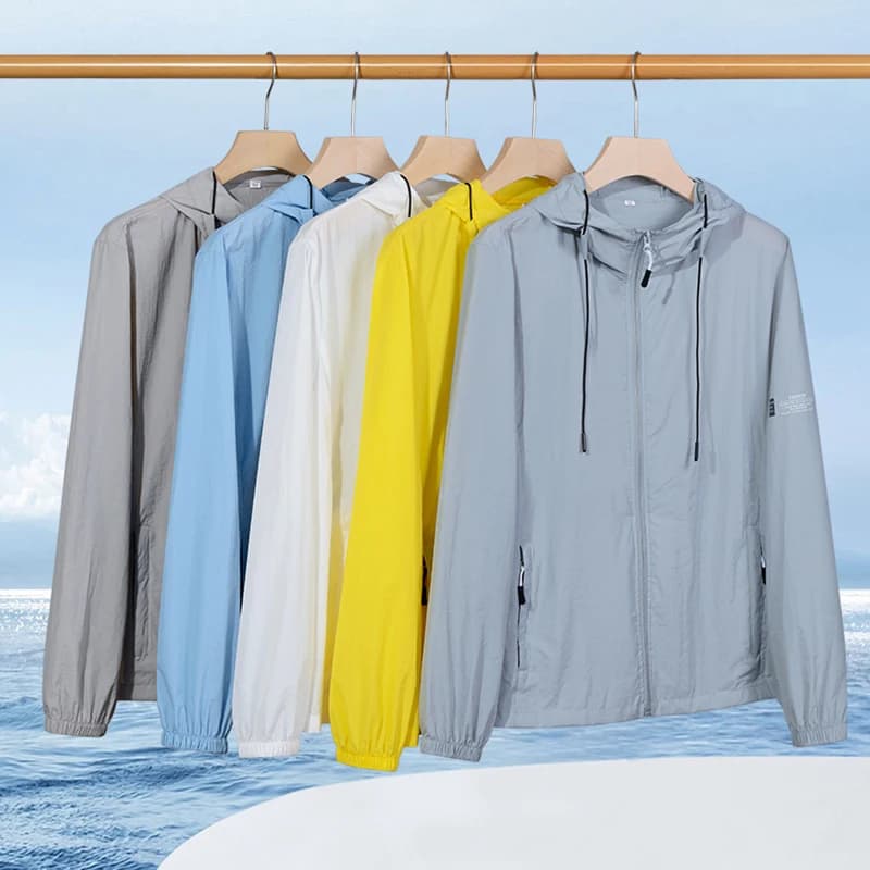 Veste légère protection solaire été 2025 - Hommes et femmes pêche et chasse séchage rapide