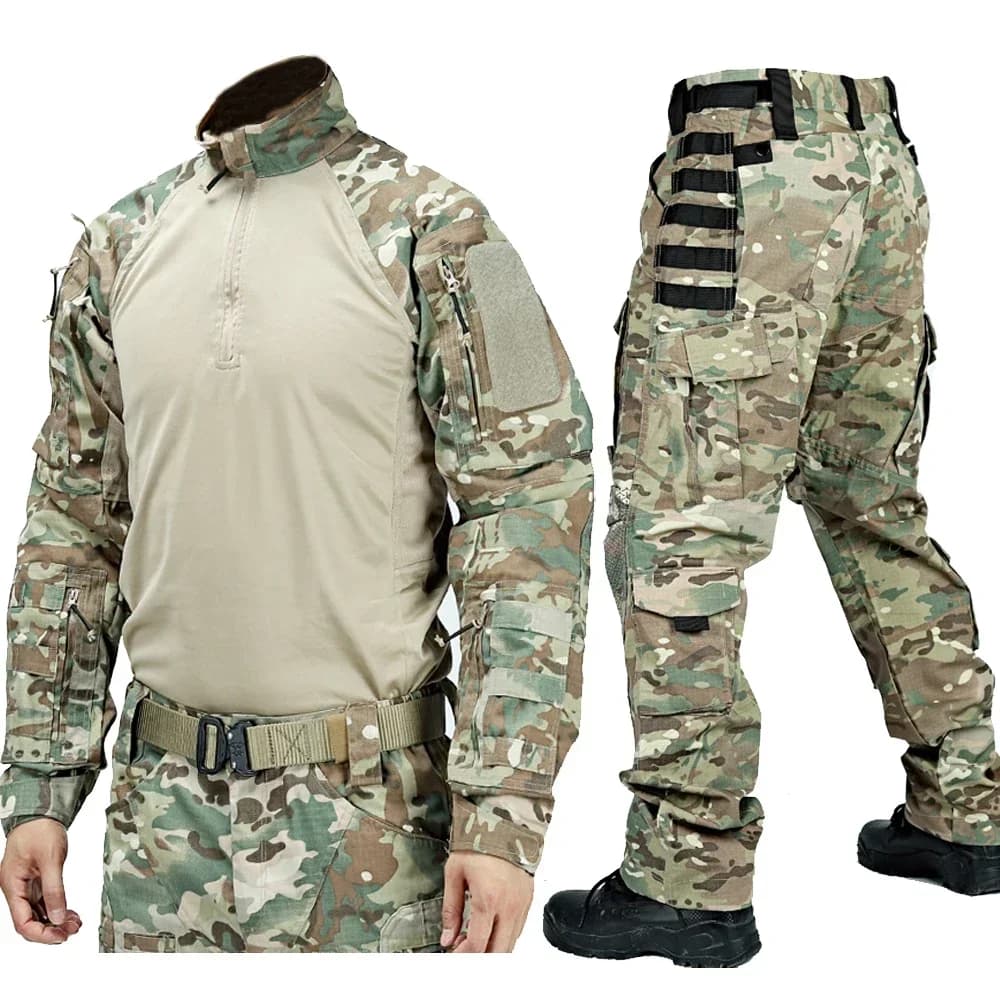 Ensemble pêche rapide séchage - Tenue camouflage ripstop pour pêche active