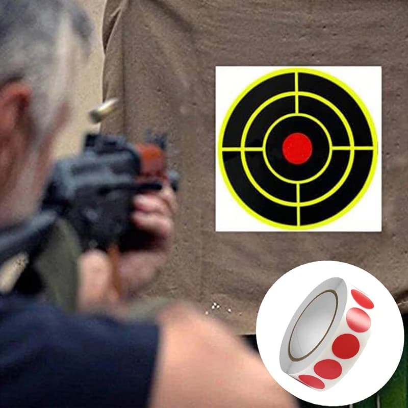 Autocollants cible archery 1000 pièces centre coloré pratique tir à l'arc entraînement pêche