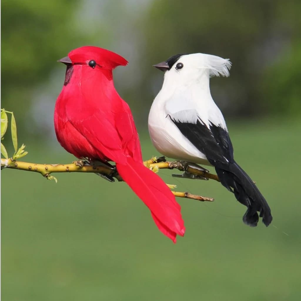 Pie empaillée en mousse pour piège Larsen - Leurre simulation oiseau pour chasse et décoration jardin