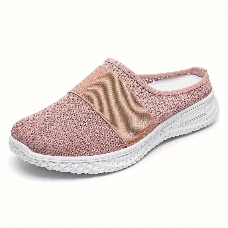 Mules femme été pêche confortables - Chaussons respirants couleur unie pêche côtière